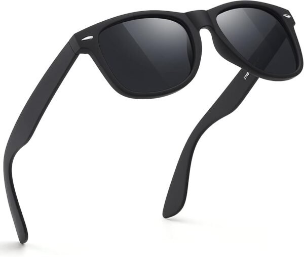 feidusun sunglasses | polarized uv400 retro black for men & women