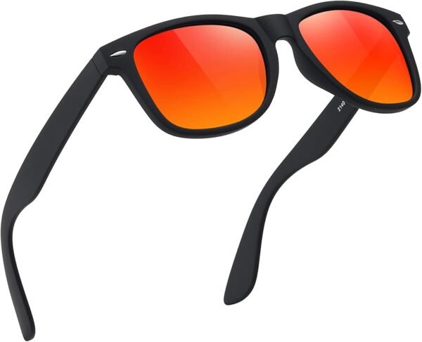 feidusun sunglasses | polarized uv400 retro black for men & women