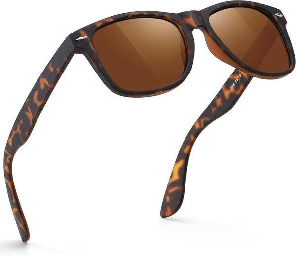 feidusun sunglasses | polarized uv400 retro black for men & women