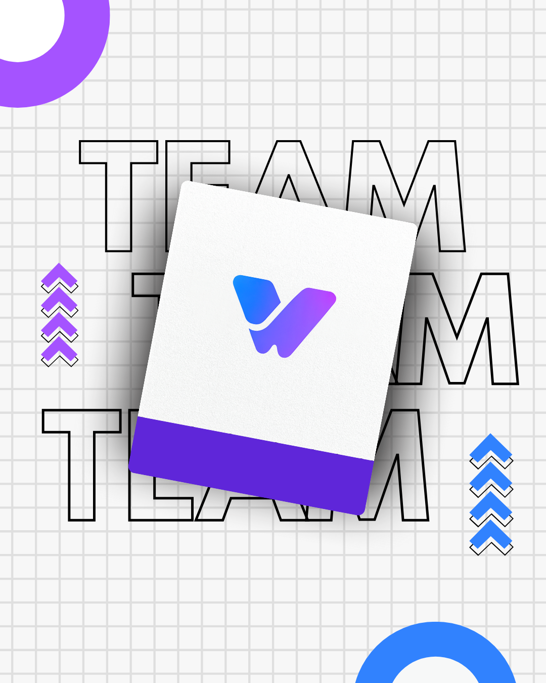 أبيض وبرتقالي حديث فريق مقدمة إنستغرام بوست